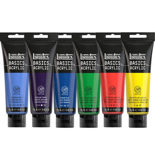 Liquitex BASICS Acrylic color สีอะคริลิค ลิควิเท็กซ์ เบสิก 118 มล. 72 เฉดสี (1/2)