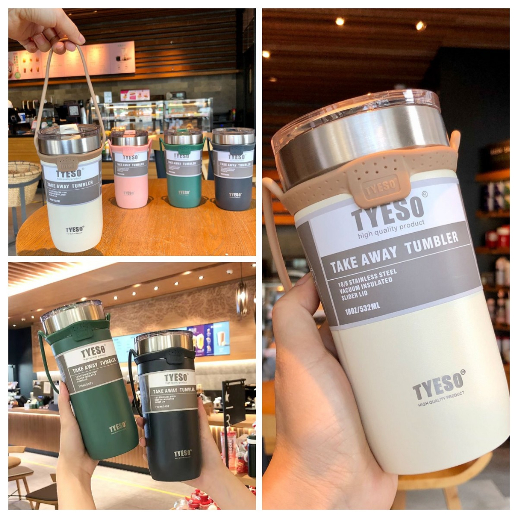 แก้วน้ำ แก้ว tyeso ของแท้ กระติกน้ำเก็บความเย็น แก้วเก็บความเย็นของแท้ แก้วเก็บความเย็น กระบอกน้ำร้อ