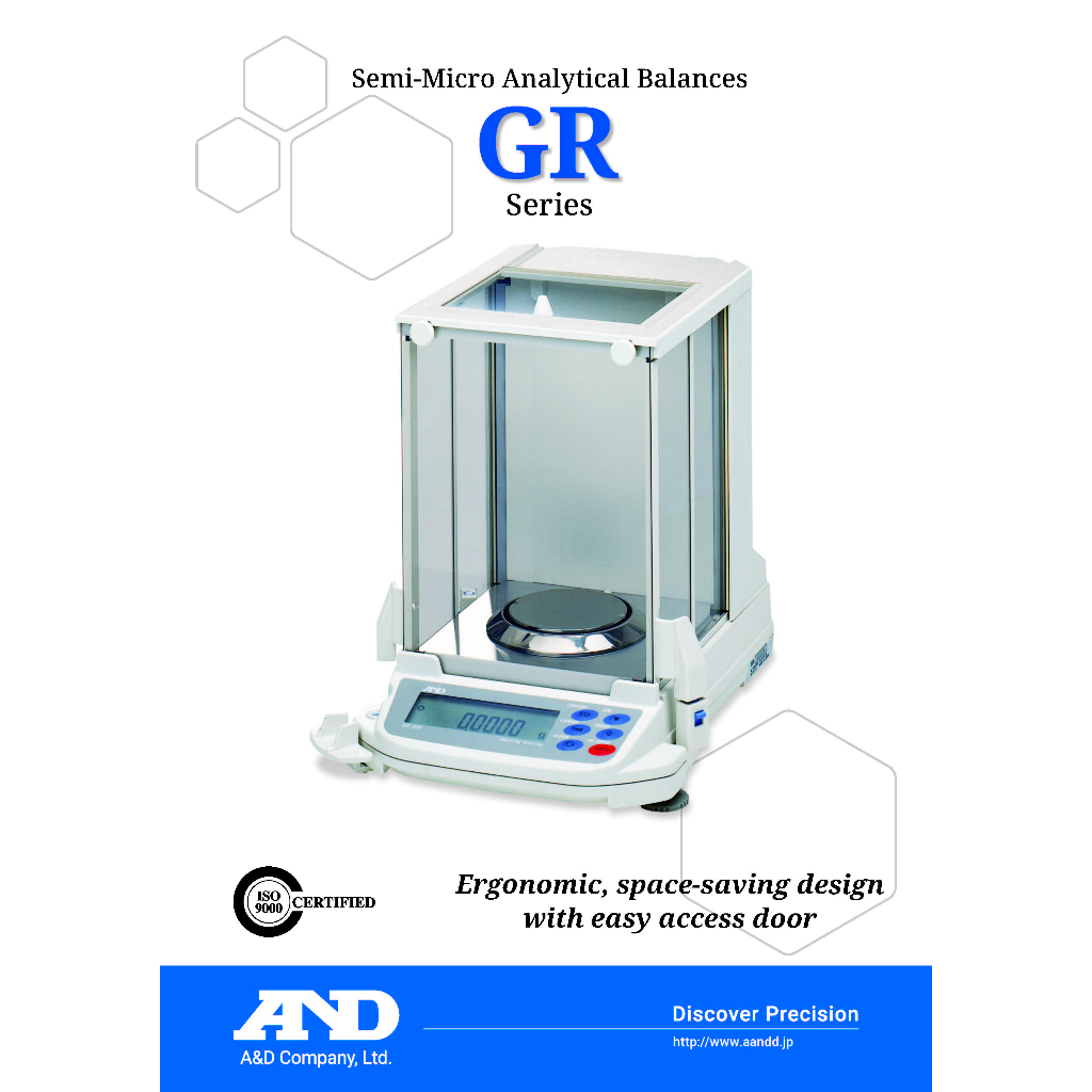 เครื่องชั่งน้ำหนักดิจิตอล (Semi-Micro Analytical Balance) 210 g. ความละเอียด 0.1 mg. รุ่น GR200 A&amp;D ญี่ปุ่น พร้อมส่ง