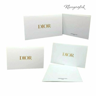 🛒พร้อมส่ง🛒"CHRISTIAN DIOR" card 💌พร้อมซอง logo DIOR สีทองสุดหรู 💌