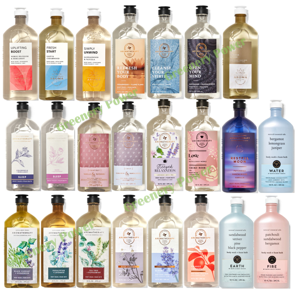 BBW body wash + foam bath bath & body works 295ml. aromatheraphy เจลอาบน้ำ สบู่อาบน้ำ gel aroma