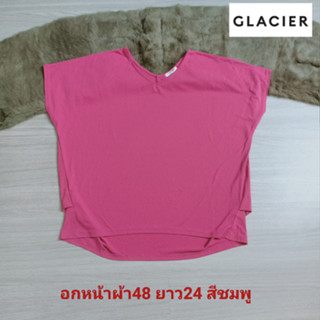 GLACIER เสื้อยืดแขนล้ำ เสื้อแขนกุด  สีสวย น่ารัก ทรงสวย ใส่สบาย สภาพใหม่ ขนาดไซส์ดูภาพแรกค่ะ งานจริงสวยค่ะ