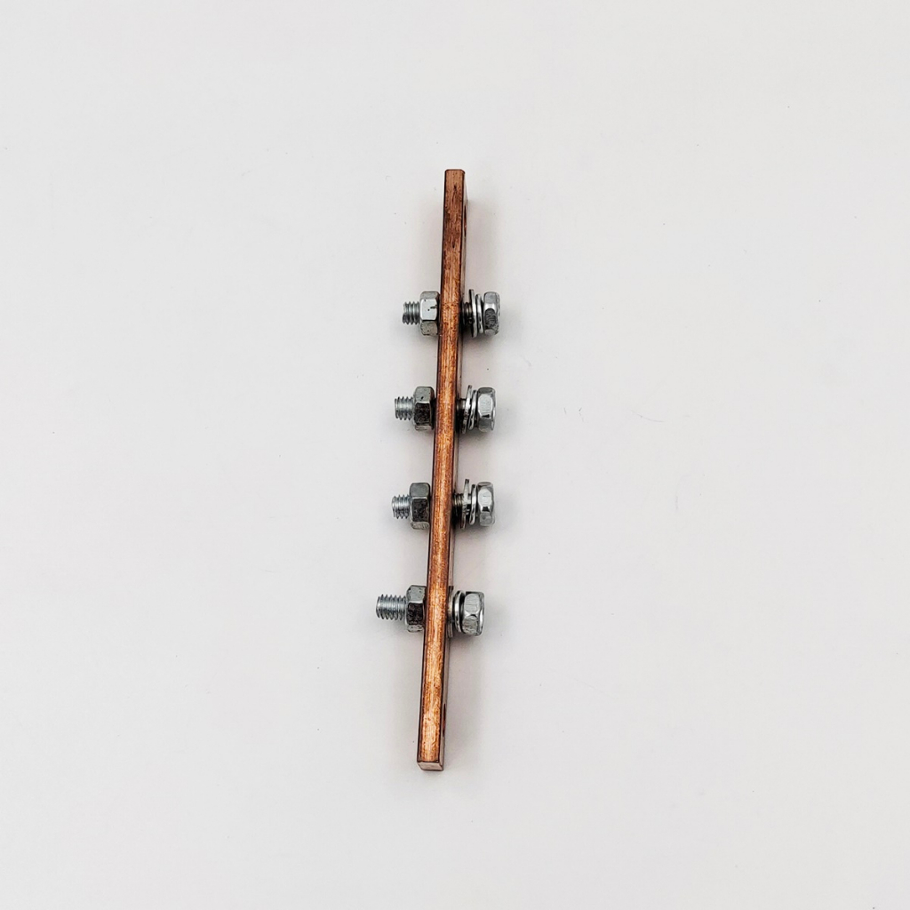 TYPE:P3+2,P4+2,P5+2,P6+2,P8+2 COPPER BUS BAR FOR  RED INSULATORS บัสบาร์ทองแดงสำหรับลูกถ้วยฉวนแดง รุ่น:sm-25/30 พร้อมส่ง - รูปที่ 3