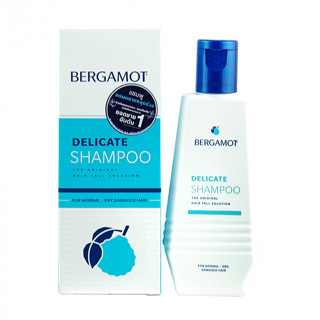 BERGAMOT THE ORIGINAL DELICATE SHAMPOO แชมพูลดผมขาดหลุดร่วง หนังศีรษะธรรมดา - แห้งเสีย ยาสระผม