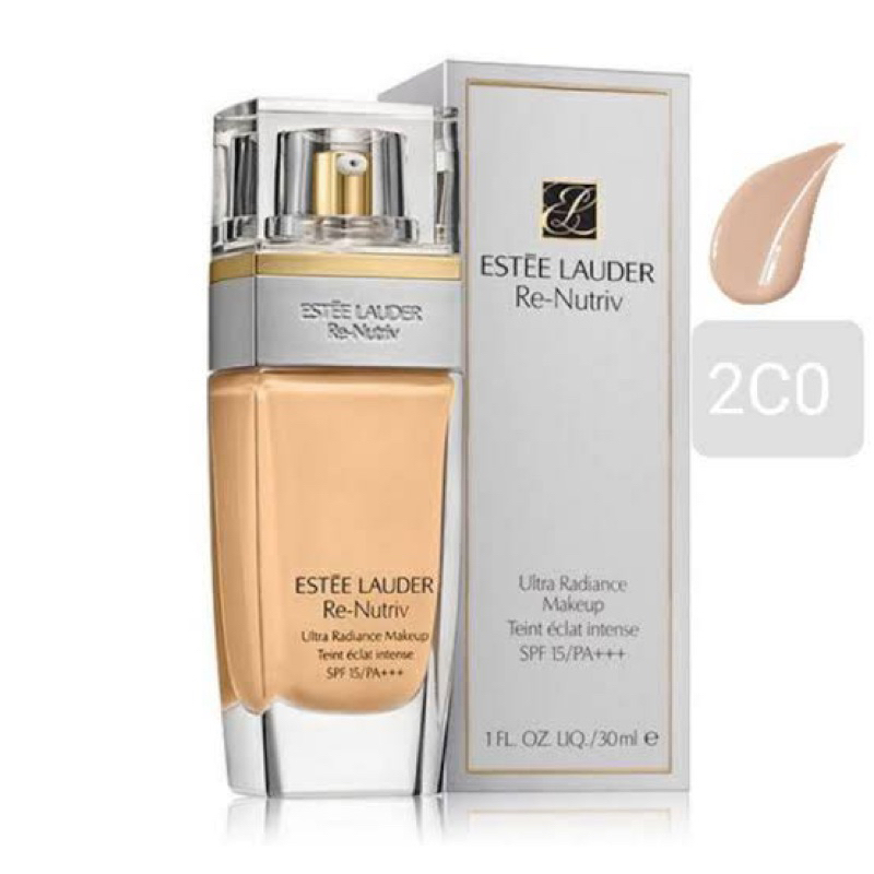 การันตี ของแท้ 100%!!! Estée Lauder Re-Nutriv Ultra Radiance Liquid Makeup SPF15 PA ++ ปริมาณ : 30 ml. (No Box)