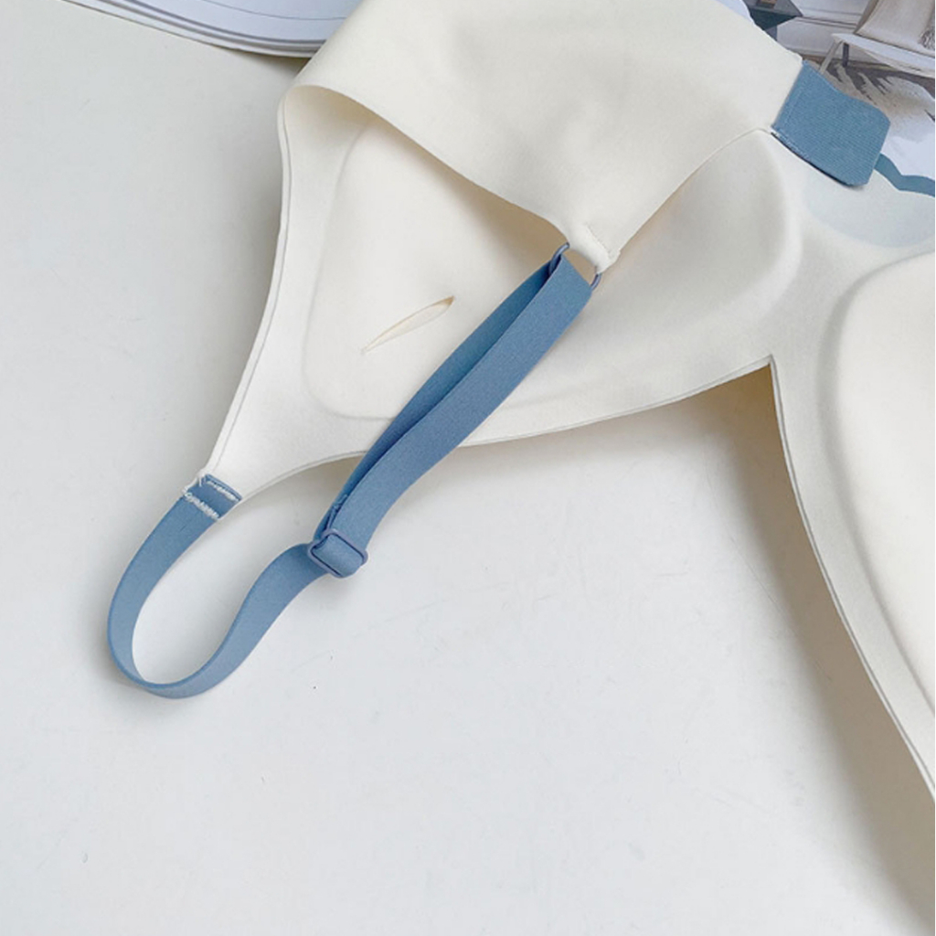 สินค้าพร้อมส่งจากไทย💥LoveIs Bra💥 (N715) บราไร้โครงแฟชั่นเกาหลี สีทูโทนลายหัวใจ น่ารัก - รูปที่ 3