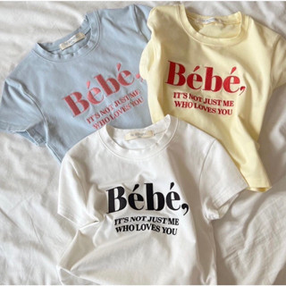 เสื้อยืดงานปัก Bebe/ Noirnine พร้อมส่งทั้ง 3 สี