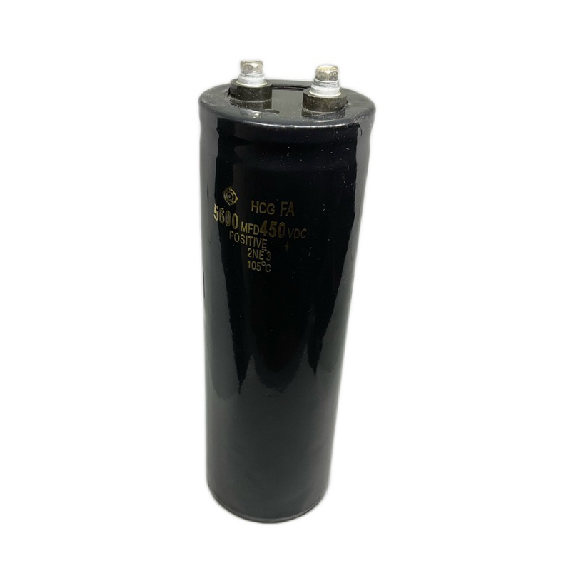 CAPACITOR 5600 MFD 450VDC ขนาด สูง 19CM กว้าง6CM  Capacitor  ใหม่ แท้ คาปาซิเตอร์ Cหัวน็อต สินค้าพร้