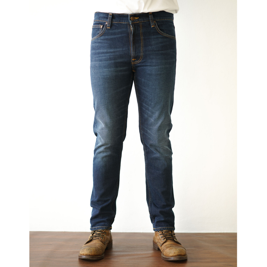 ฟรี! ถุงผ้า300฿ Lean Dean Blue Thunder แบรนด์ Nudie Jeans แท้ 100% by Goods & Raw