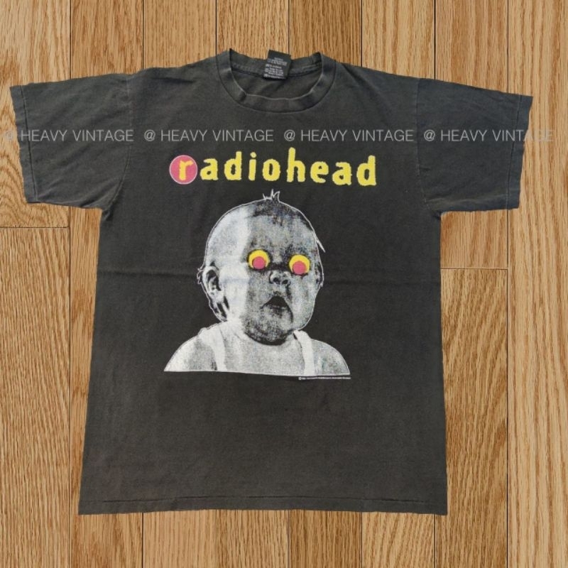 RADIOHEAD PABLO HONEY TOUR เสื้อวินเทจ เสื้อทัวร์ วงร๊อค heavy vintage shirt
