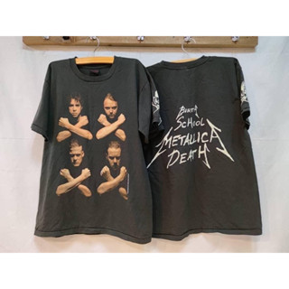 เสื้อยืด ผ้าฟอก ทรง Oversize งานป้าย METALLICA