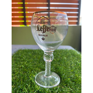 แก้วเบียร์ Leffe Royale 330ml งานแท้ ยิงโค๊ดเลเซอร์ ขอบทอง