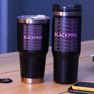 แก้วสแตนเลส BLACKPiNk แฟนอาร์ต สีดำชมพู น่าร๊าก