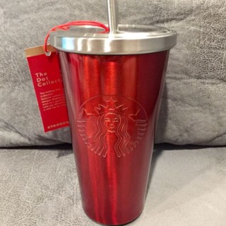 Starbucks The Dot Collection Red Gradient Cold Cup 16oz (Limited Edition)