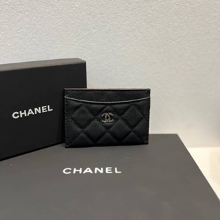 กระเป๋า  CHANEL CARD HOLDER CAVEAR  งานออริหนังแท้💛