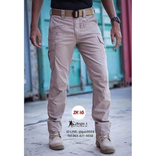 Bogie1 กางเกง ix10 (ผ้าตาราง) กางเกงยุทธวิธี กางเกงคาร์โก้ กางเกงขายาว กันน้ำ