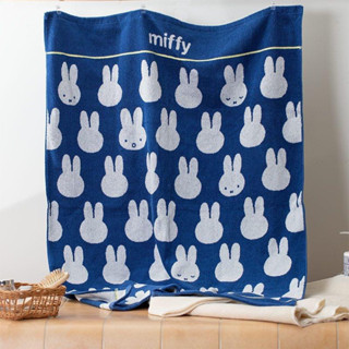 ผ้าขนหนู Miffy Nap Ket Goodnight Navy ลิขสิทธิ์แท้จากญี่ปุ่น 🇯🇵