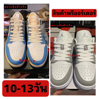 “ Tokyo 96 and Wolf Grey “ JD 1 Low งานสุด Style T-store (สินค้าพรีออเดอร์) สอบถามsizeพร้อมส่งได้นะครับ🤍💙💛