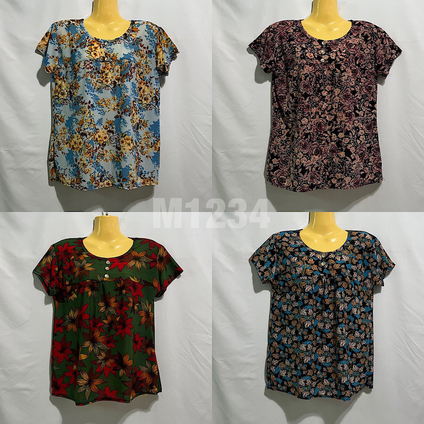 เสื้อยืดลายดอก มีหลายลายหลายสี ผ้านิ่มใส่สบาย