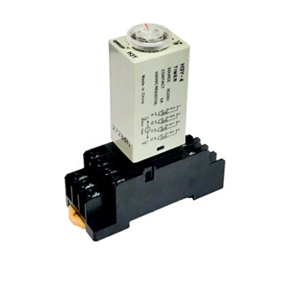 H3Y-4 TIMER ทาร์มเมอร์ตั้งเวลา   มีไฟ 24VDC,220VDC  มี 5s,10s,30s,10m,30m,60m  มีของพร้อมส่ง🚚🇹🇭