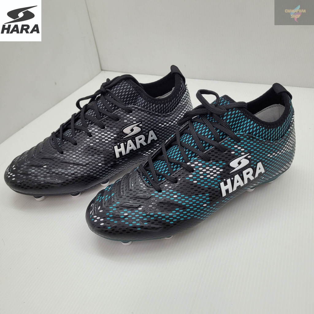 รองเท้าฟุตบอล รองเท้าสตั๊ด HARA รุ่น F25 สีเขียว/สีดำ SIZE 39-46
