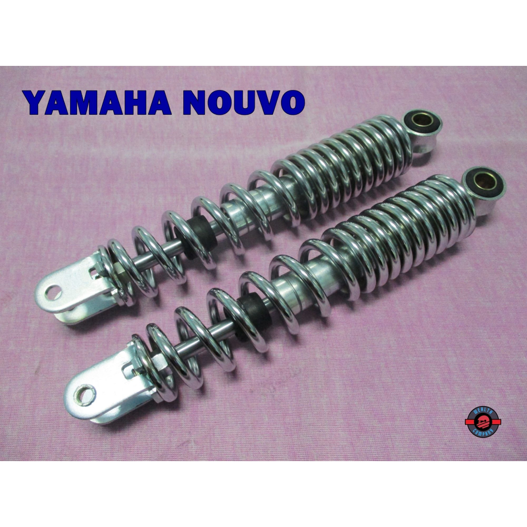 โช๊คหลัง YAMAHA NOUVO ."สีโครม". ยาว 260 มม. 1 คู่ # REAR  SHOCK  YAMAHA NUVO "CHOME" LONG 260 mm