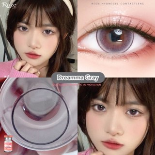 ✨Dreamma Gray Brown ⚡by Roze Hydrogel เลนส์ไฮโดรเจล ฝาสีพีช🍑