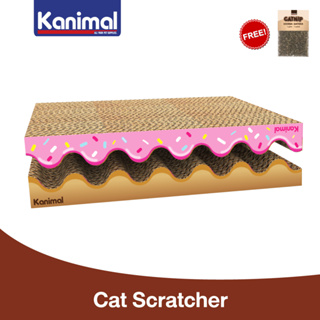 Kanimal Cat Toy ของเล่นแมว ที่ลับเล็บแมว รุ่น Duo Scratch แยกชิ้นได้ สำหรับแมว Size L ขนาด 42x7x10 ซม. แถมฟรี! Catnip