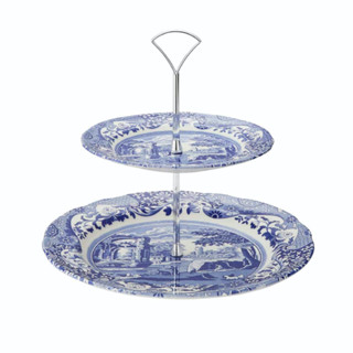 ชั้นเค้ก Spode Blue Italian 2-Tier Cake Stand