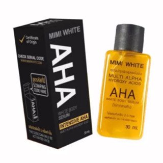 หัวเชื้อขาว AHA white by MIMI White AHA กล่องดำ