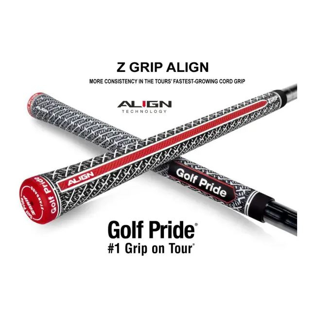 กริปไม้กอล์ฟ Pride ZGRIP ขนาดมาตรฐาน & ขนาดกลาง สีดำ Golf Grip Pride จัดตำแหน่ง เทคโนโลยี (Full Cord