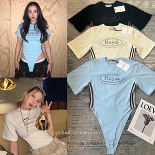 (VL)Royal bodysuit• พส.ห้ามพลาดค่า บอดี้สูทเก๋มากรุ่นนี้ ใส่ออกมาแล้วเว้าข้าง ผ้าcotton นิ่มสบายค่า❤️🫶🏻