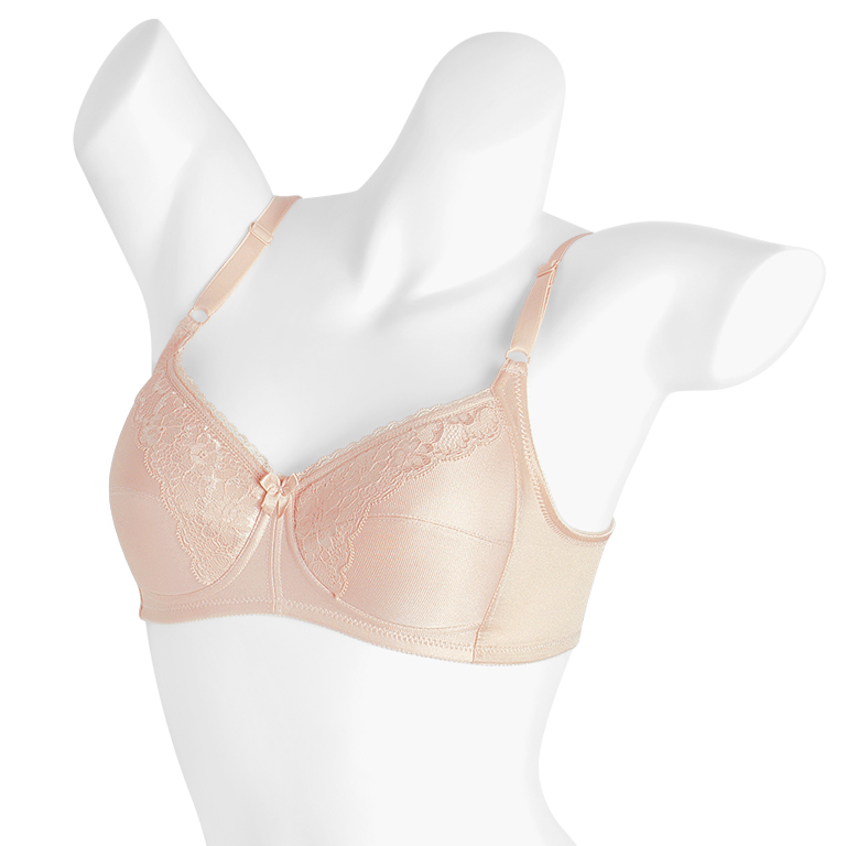 ชุดชั้นใน เอฟฟิน 154005 เสื้อในเสริมฟองน้ำ (ไม่มีโครง) Wireless Padded Lace Bra helps increasing your bust size apperanc