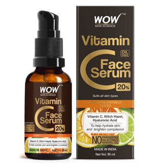 🍊วิตามินซี เฟซ เซรั่ม WOW Skin Science Vitamin C Face Serum 30ml