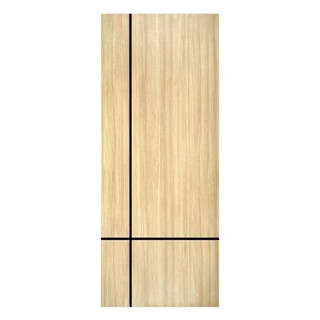 Interior door MF-MDF DOOR 80X200CM LIGHT TEAK ALLOVER ME1 Door frame Door window ประตูภายใน ประตูภายในเมลามีน W ME1 80X2