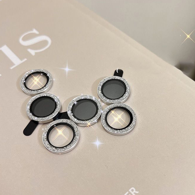 1 บาท ส่ง ฟรี 1PC ตัวป้องกันเลนส์กล้องเพชรสำหรับ for iPhone 16 15 11 13 Pro 11 12 15 14 Pro Max 15 P