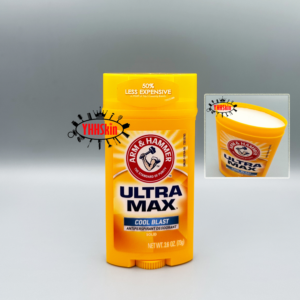 Arm & Hammer Ultra Max สูตร Cool Blast โรลออนสติ๊ก ผลิตภัณฑ์ระงับกลิ่นกาย สำหรับผู้ชาย รับประกันของแ