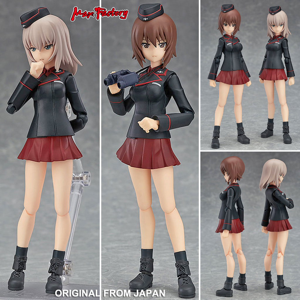 ของแท้ Max Factory Figma Girls und Panzer สาวน้อยน่ารัก กับรถถังทหารศึก Maho Nishizumi Erika Itsumi 