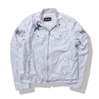 Diesel White Zipper Jacket รอบอก 44”