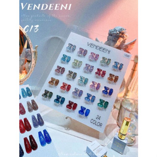 สีเจลทาเล็บ Vendeeni รุ่นแฟลชกากเพชร (C13)