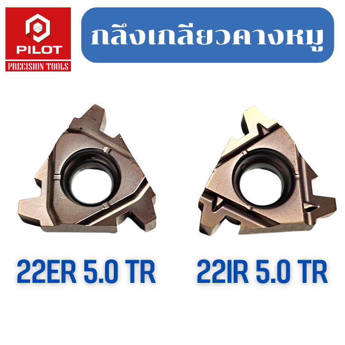 PILOT INSERT 22ER 5.0 TR 22IR 5.0 TR Theading Insert กลึงเกลียวคางหมู ไพล็อท