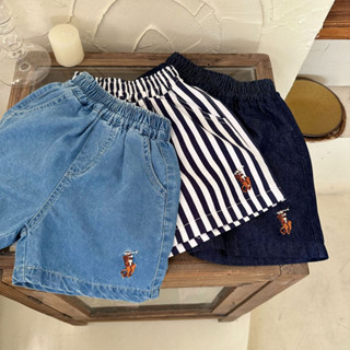 กางเกงขาสั้นปักม้า -  Bunnybear kids shorts pant🏇
