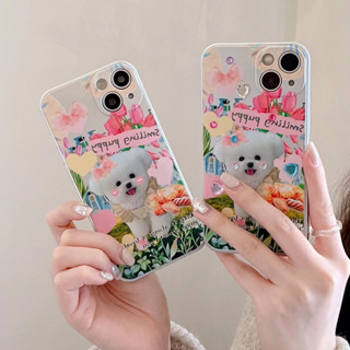 ❤️ส่งของขวัญ❤️ เคสไอโฟน 11 12 13 14 Pro Max การ์ตูน ลูกสุนัข น่ารัก ฤดูร้อน ความนิยม แฟชั่น Case for iPhone ป้องกันการตก