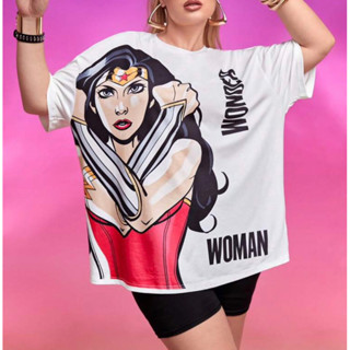 💖 WONDER WOMAN ลิขสิทธิ์แท้100%💖 เสื้อยืด เสื้อพลัสไซส์ plus size เสื้อยืดพลัสไซส์ เสื้อ oversized