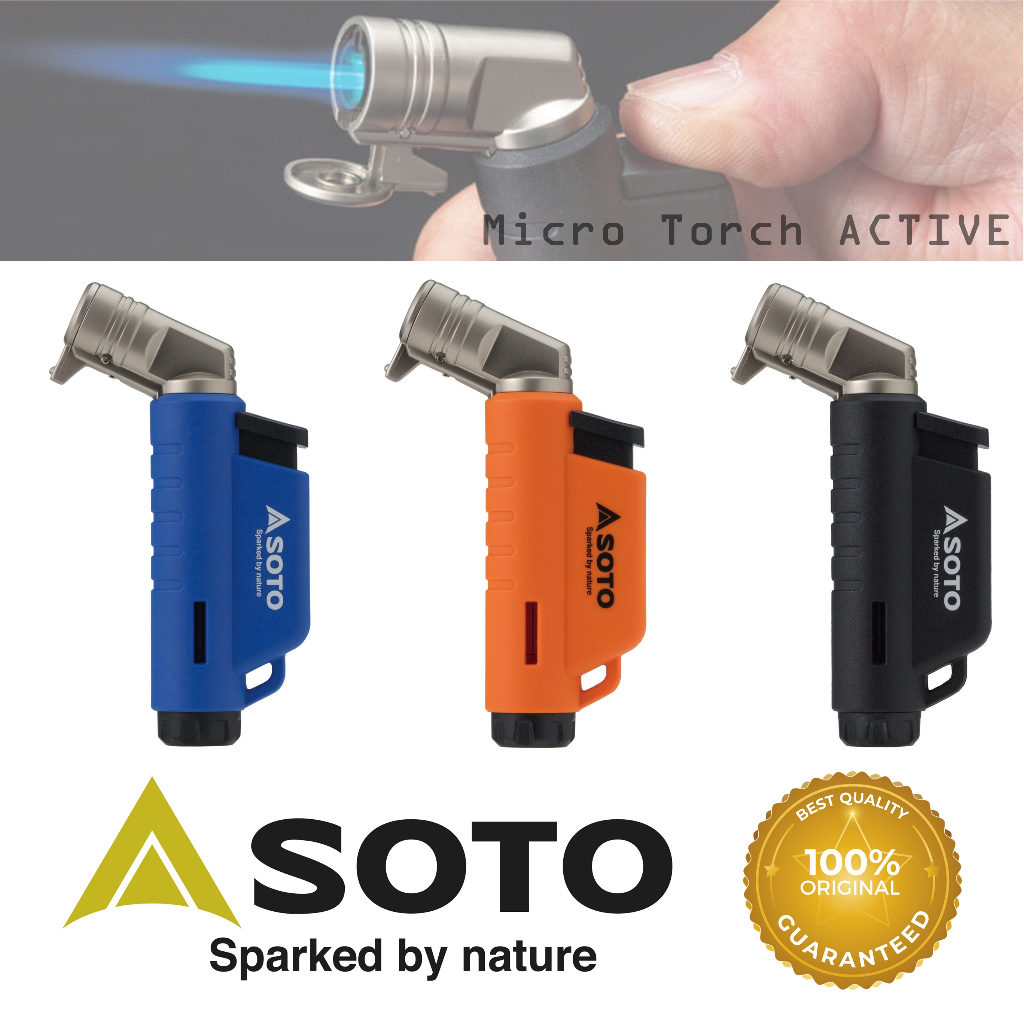 SOTO ST-486 MICRO TORCH ACTIVE   *** ไฟฟู่ เติมแก๊สได้ JAPAN DOMESTIC แท้ 100% ***