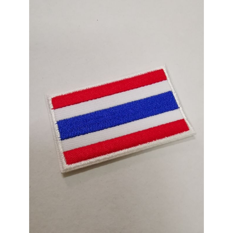 โลโก้ ธงชาติไทย ปัก มีกาวรีดติดได้เลย