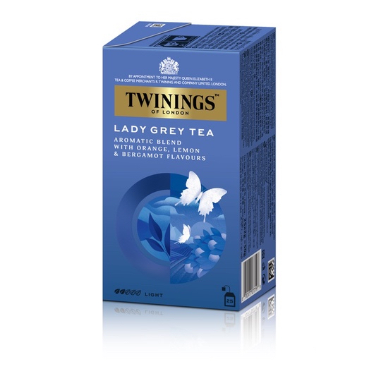 Exp2026(แท้100%)Twinings Lady Grey Teaชาแบบซอง ทไวนิงส์ ชาอังกฤษแบบเอิร์ลเกรย์ หอม หายากมากมาย 25ซอง