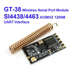 GT-38 wireless serial module SI4438/4463 433M โมดูลสื่อสารไร้สาย 1.2Km