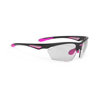 Rudy Project รุ่น Stratofly New Black Gloss - Fuchsia / Impactx Photochromic 2 Black แว่นกันแดดทรงสปอร์ตเลนส์ปรับแสง