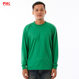 เสื้อยืดแขนยาวสีเขียว 02LIA05 - PMK Polomaker